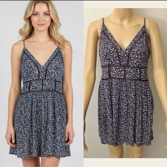 American Eagle Camisoles Boho Floral Cottagecore Sexy Festival Mini Romper Dress - Picture 13 of 13